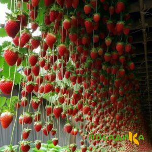 Клубника ампельная Анастасия купить по цене от 370р. в интернет-магазине «Посадика» с доставкой почтой в в Кронштадте и по всей России – [изображение №1].